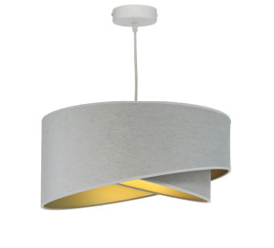 Lampa Sufitowa Zwis Kashmir Abażur Szary