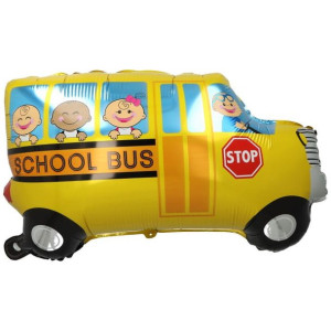 Balon 22" Autobus Szkolny Żółty