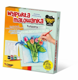 Wypukła Malowanka Kwiaty Tulipany