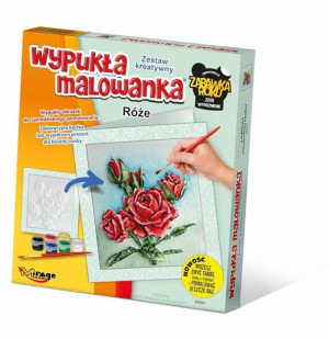 Wypukła Malowanka Kwiaty Róże