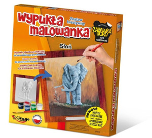 Wypukła Malowanka Zoo Słoń