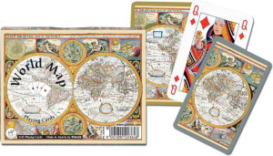 Karty Standard "mapa Świata" Piatnik