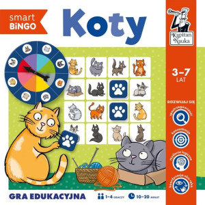Kapitan Nauka Koty Smart Bingo Gra Edukacyjna