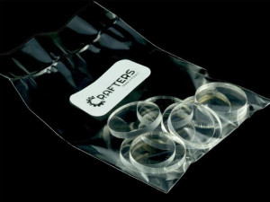 Znaczniki Akryl Transparentne Okrągłe 15x3mm 10szt
