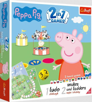 2w1 Chińczyk/węże I Drabiny Peppa Trefl