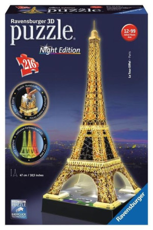 Puzzle 3d Wieża Eiffla Night Edition
