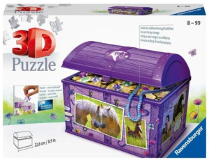 Puzzle 3d 216 Szkatułka Z Koniami