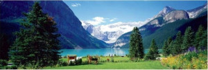 Puzzle 1000 Kanada, Góry Rockies Widok Na Jezioro