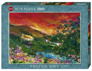 Puzzle 1000 Chatka Z Zachodem Słońca W Tle