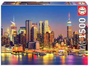 Puzzle 1500 Manhattan Nocą/nowy Jork G3