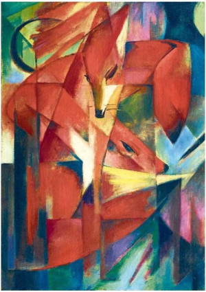 Puzzle 1000 Czerwony Lis, Franz Mark, 1913
