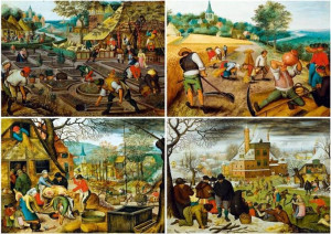 Puzzle 1000 Cztery Pory Roku, Brueghel
