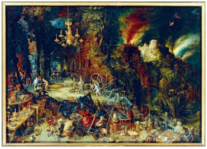 Puzzle 1000 Alegoria Ognia,brueghel