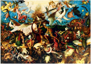 Puzzle 1000 Upadek Zbuntowanych Aniołów, Brueghel