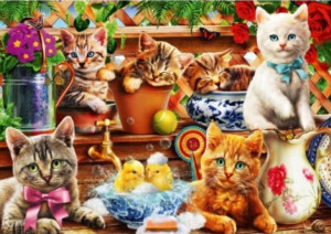 Puzzle 1000 Małe Kotki W Szopie