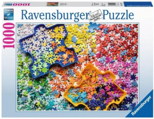 Puzzle 1000 Kolorowe Części Puzzli