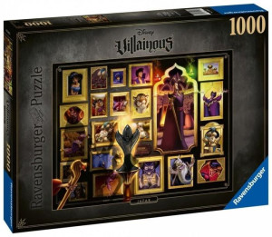 Puzzle 1000 Czarne Charaktery Disneya Dżafar