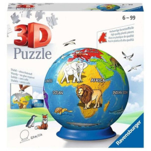 Puzzle 3d 72 Dziecinny Globus