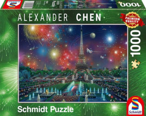 Puzzle 1000 Fajerwerki Nad Wieżą Eiffla G3