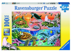 Puzzle 100 Wzburzony Ocean Xxl