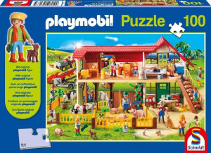 Puzzle 100 Playmobil Farma + Figurka G3