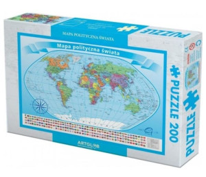 Puzzle 200 Świat Polityczny