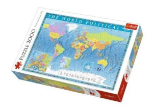 Puzzle 2000 Mapa Polityczna Świata Trefl