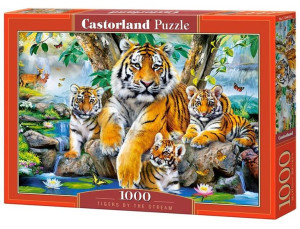 Puzzle 1000 Tigers By The Stream Castor