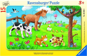 Puzzle 15 Miłosnicy Słodkich Zwierząt