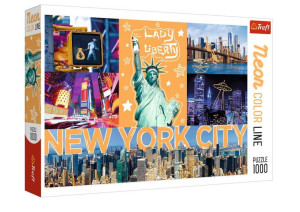 Puzzle 1000 Neon Color Line Neonowe Miasto Trefl