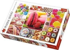 Puzzle 1000 Cukierki Kolaż Trefl