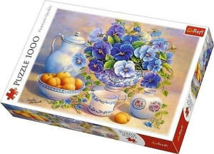 Puzzle 1000 Niebieski Bukiet Trefl