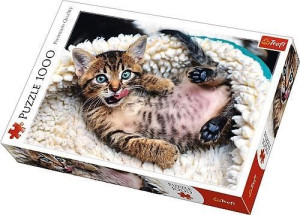 Puzzle 1000 Wesoły Kotek Trefl