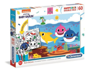 Puzzle 60 Happycolor Double Face Baby Shark