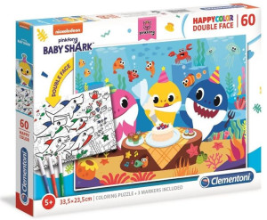 Puzzle 60 Happycolor Dwustronne Baby Shark