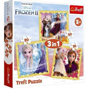 Puzzle 3w1 Moc Anny I Elsy Trefl