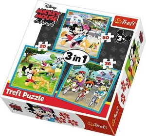 Puzzle 3w1 Myszka Miki Z Przyjaciółmi Trefl