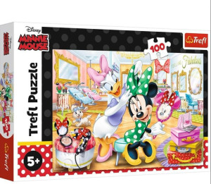 Puzzle 100 Minnie W Salonie Kosmetycznym Trefl