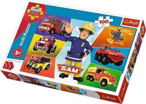 Puzzle 100 Pojazdy Strażaka Sama Trefl