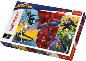 Puzzle 100 Do Góry Nogami Marvel Spiderman Trefl
