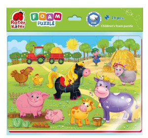 Piankowe Puzzle A4 Zabawne Obrazki Farma