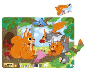 Puzzle Ramkowe 21 Wiewiórki