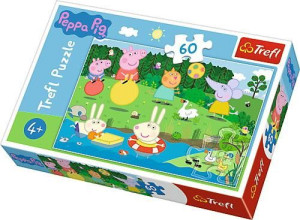 Puzzle 60 Świnka Peppa Wakacyjna Zabawa Trefl