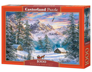 Puzzle 1000 Mountain Christmas Castor