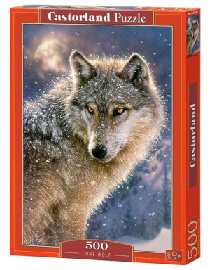 Puzzle 500 Samotny Wilk Castor