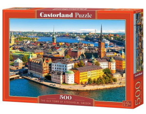 Puzzle 500 Sztokholm Stare Miasto, Szwecja Castor