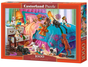 Puzzle 1000 Naughty Puppies Castor
