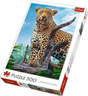 Puzzle 500 Dziki Lampart Trefl