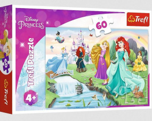 Puzzle 60 Poznaj Księżniczki Trefl