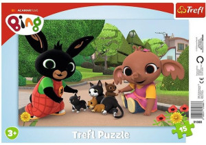 Puzzle Ramkowe 15 Zabawy Z Kotkami Trefl